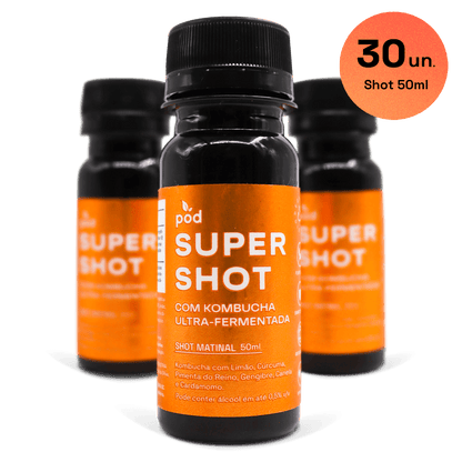 Kit Mensal 30 un. SUPER SHOTS R$8 - Pod Kombucha