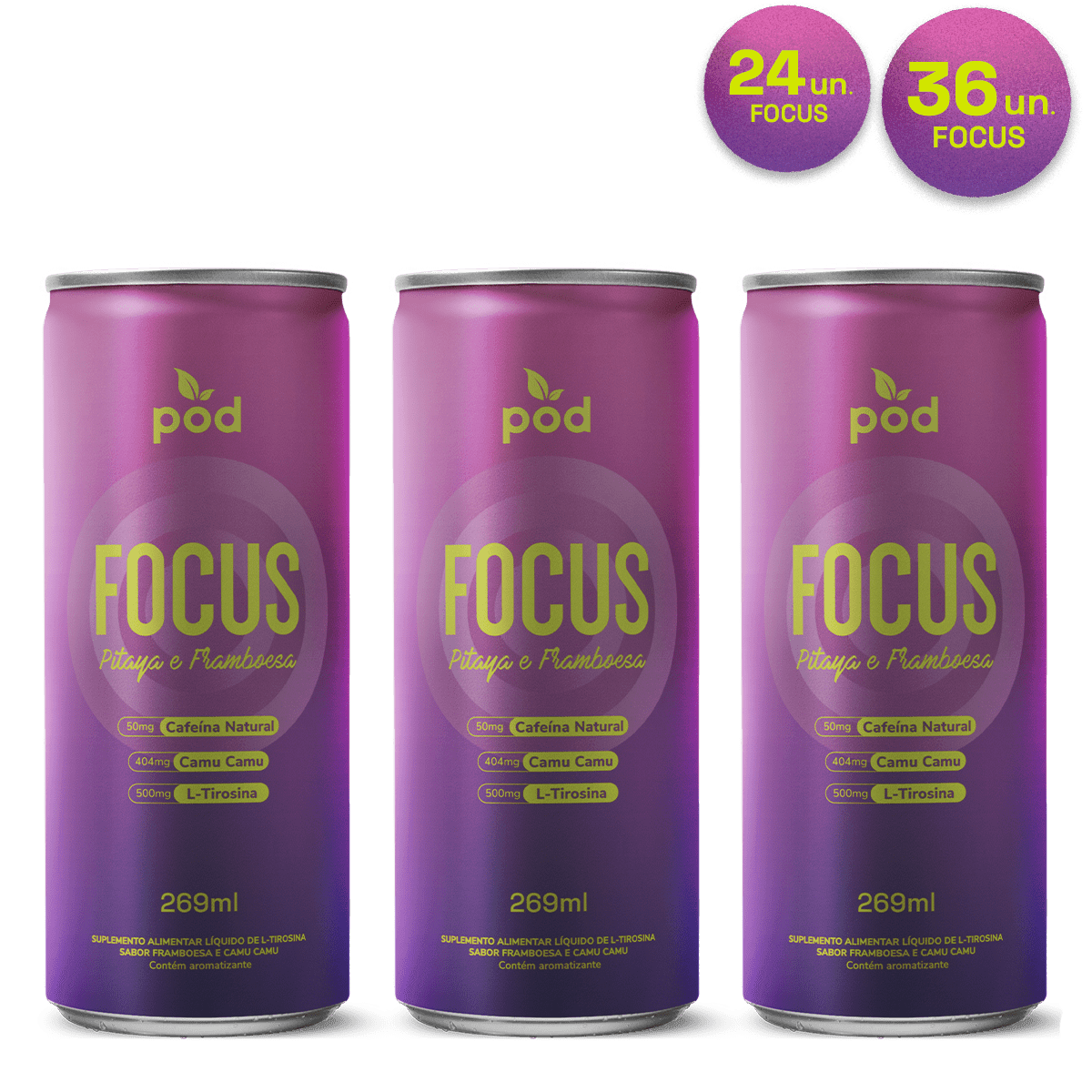 Kit FOCUS Smart Drink Pod 269ml - Pod Kombucha